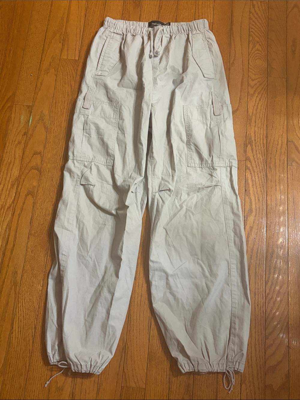refuge Stone-Colored Cargo Jogger Pants